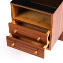 Mojmir Pozar. Mahogany side table/nightstand from the 60s