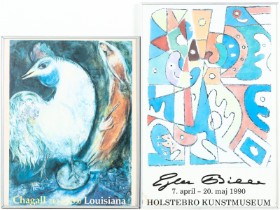 Marc Chagall & Ejler Bille, exhibition posters from Louisiana & Holstebro (2)