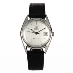 Tissot. 'Visodate Seastar'. Vintage men's watch in steel with silver dial, approx. 1965