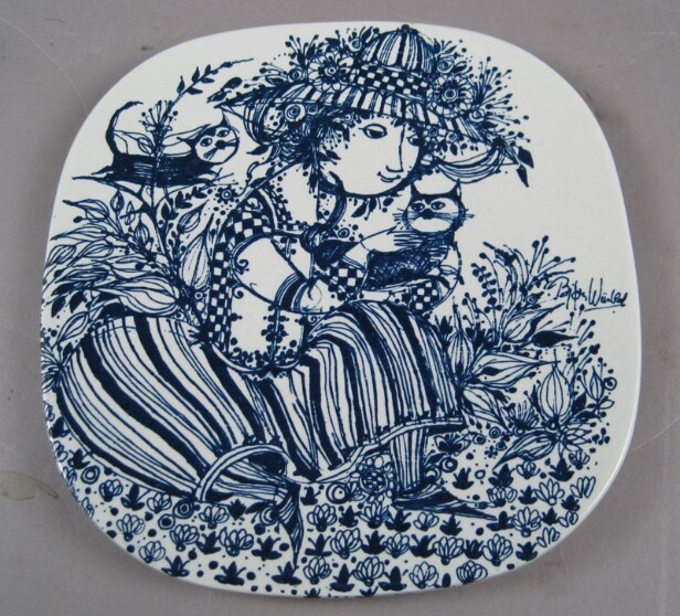 Stor samling Bjørn Wiinblad platter m.m (27) 