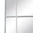 Stort New Yorker spejl med hvidlakeret ramme i jern str 180x90 cm.
