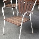 'Marguerit' havebord samt fire stole, teaktræ, 1960'erne (5) Denne vare er sat til omsalg under nyt varenummer 5344145