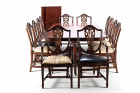 Ascot Furniture: Three pillar table with 12 chairs (17)