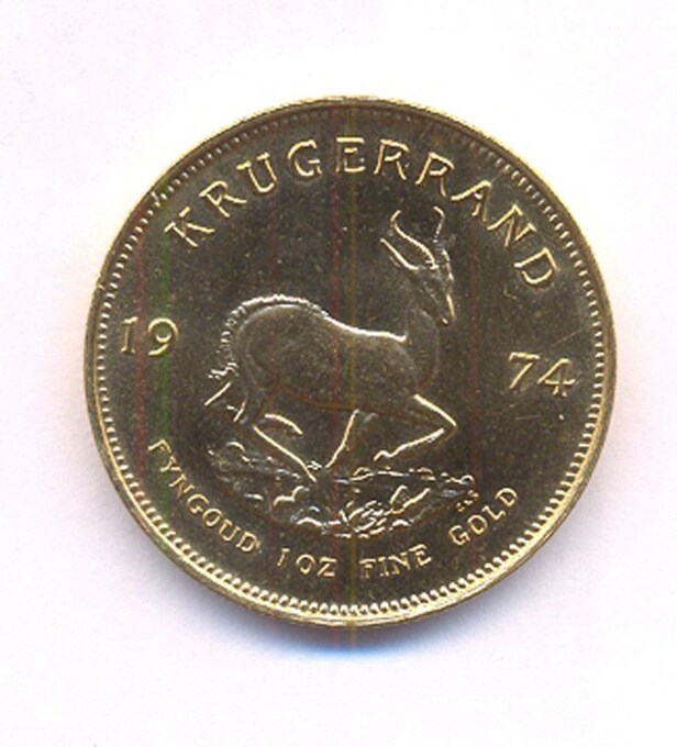 Syd Afrika Krügerrand 1974 guld