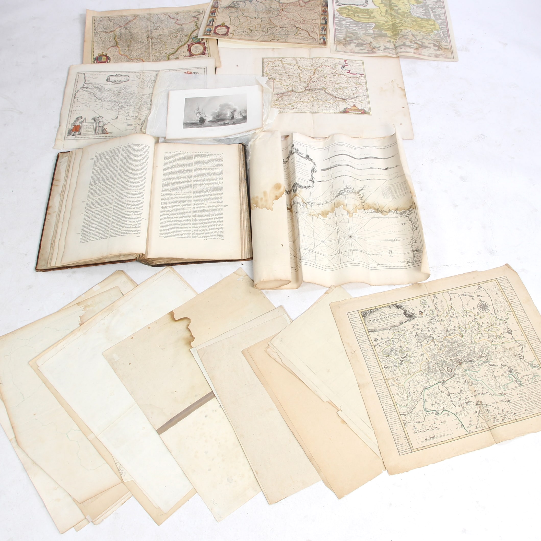 Willem Janszoon Blaeu's atlas and large collection of maps, 18th ...