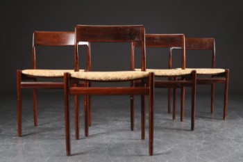 Fire spisestole af palisander, 1960erne (4)
