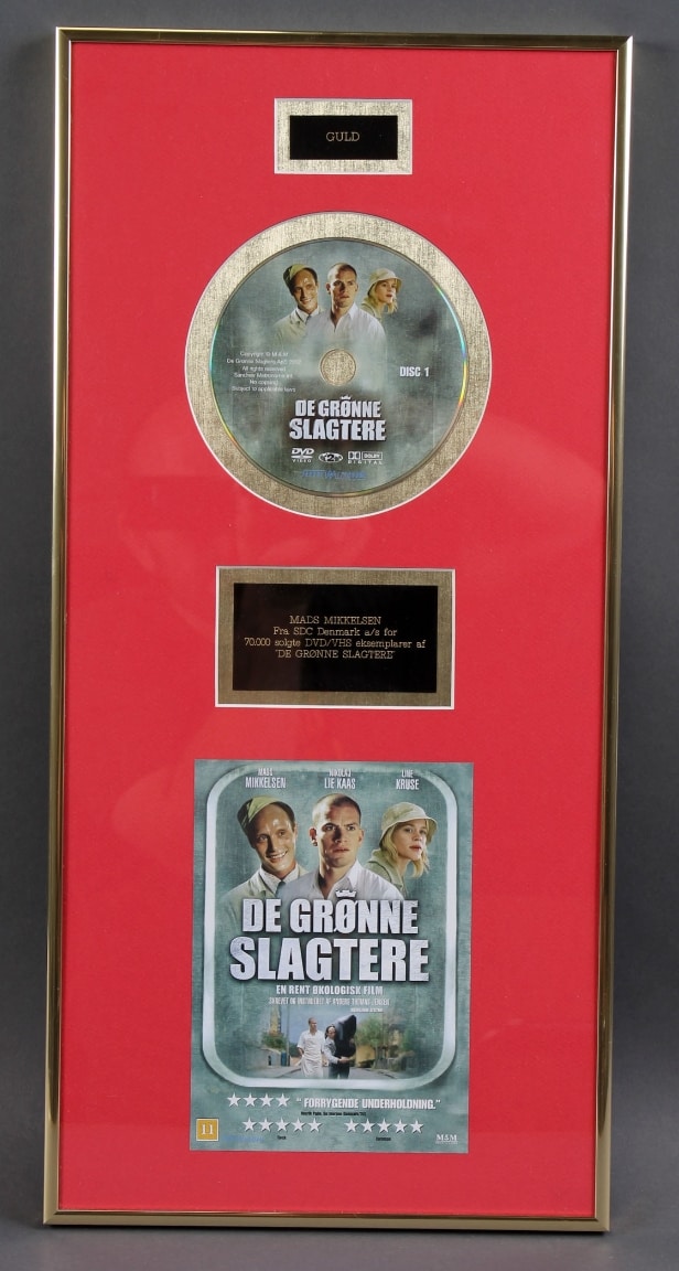 Guld DVD 'De Grønne Slagtere' tildelt Mads Mikkelsen