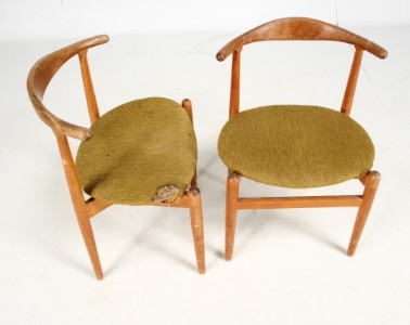 H.J. Wegner for Fritz Hansen. Pair of armchairs, model FH708 (2
