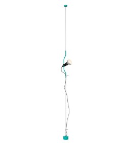 Achille Castiglioni and Pio Manzu for Flos. Parentesi 50 floor lamp, turquoise