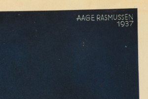 Es Clancy brugt Aage Rasmussen. 'DSB - Lyntoget 120' Litografisk plakat 1937. - Lauritz.com
