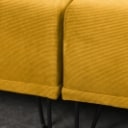 Nomad Dot modular sofa, upholstered in velvet, curry yellow (4)