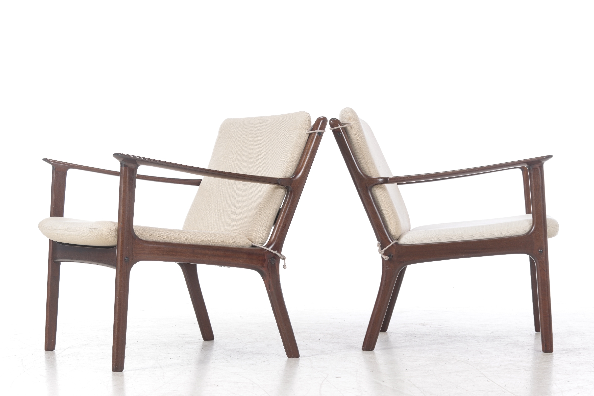 Ole Wanscher. A pair of mahogany armchairs. Model. 'PJ112' (2)