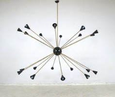 Blive animation data Meget stor Sputnik lampe, Italien 1950'erne i stil med Stilnovo - Lauritz .com