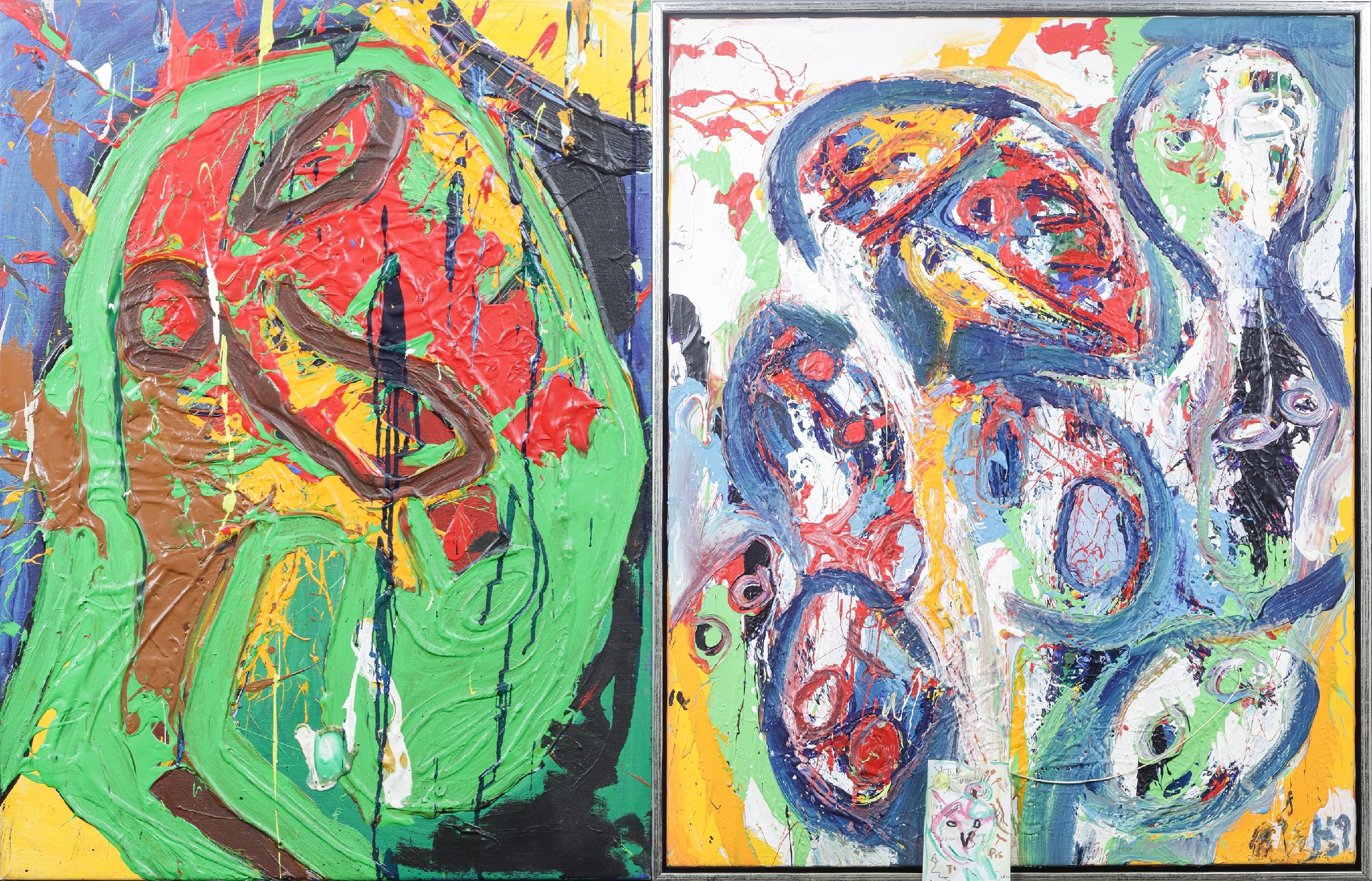 Søren Rosberg. Two compositions. Oil on canvas. 2010 (2)