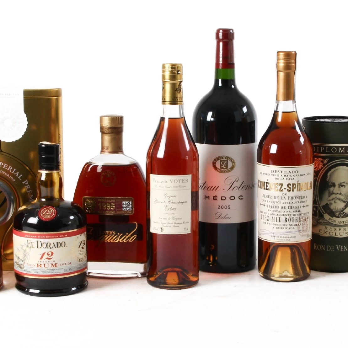 Samling spiritus, vin og chamagne. (11) | Lauritz.com