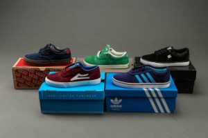 DC Shoes, Vans, Globe, adidas, Lakai. Fem par sko. Str. EUR 32 33 (5) - Lauritz.com