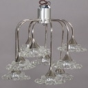 Kaiser ceiling lamp from the 60s/70s in chromed steel