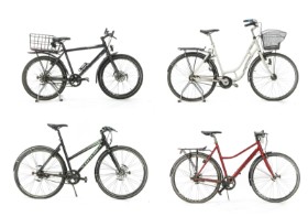 7860, 7858, 7859, 7861 - Samling cykler (4)