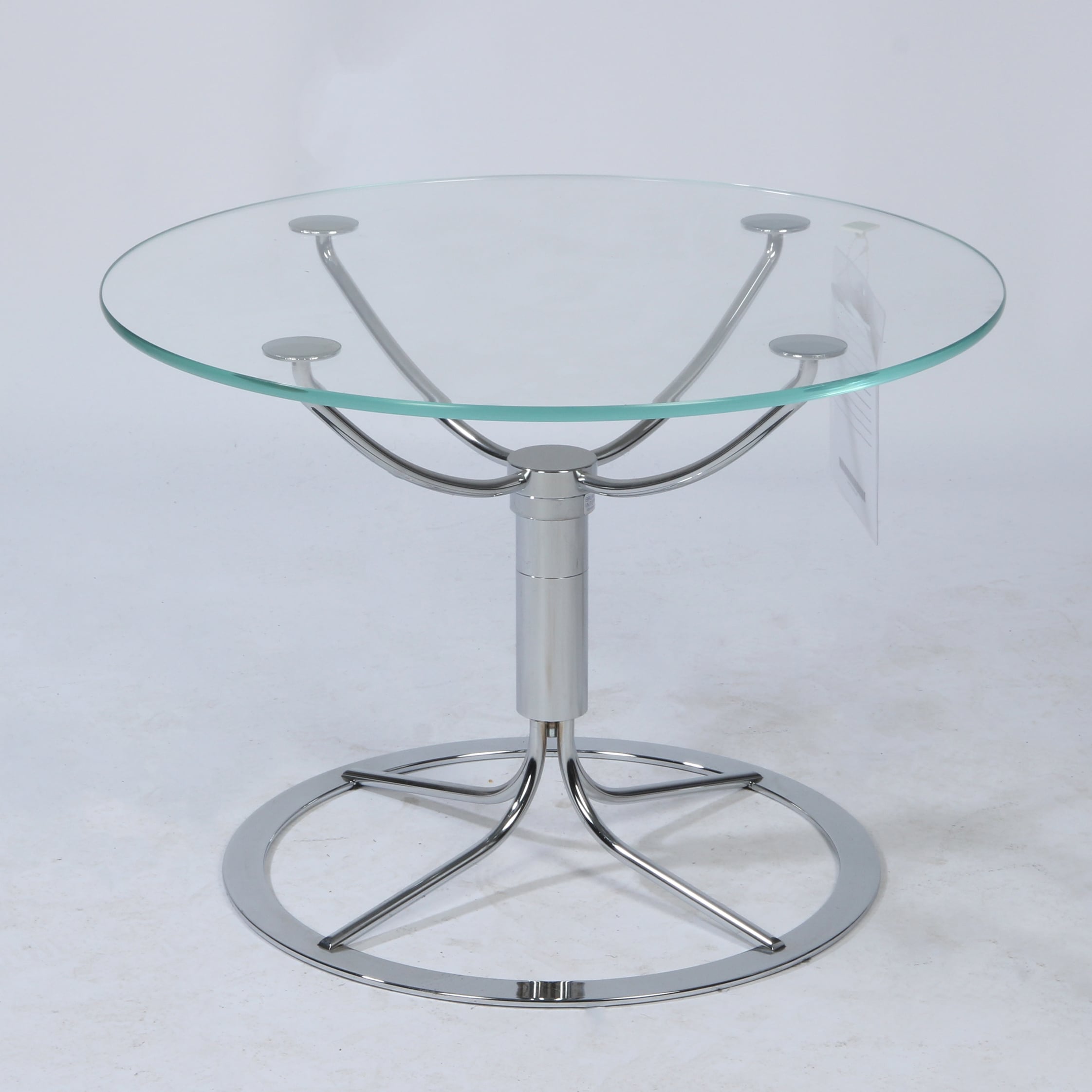 619. Bruno Mathsson. Coffee table model 'Jetson', steel and glass ...