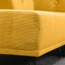 Nomad Dot modular sofa, upholstered in velvet, curry yellow (4)