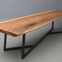 Unikt plankebord af massivt olieret Suar Wood. L. 350 cm