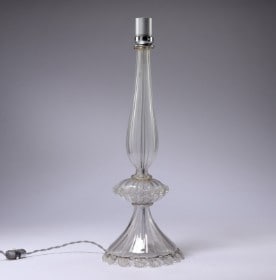 Barovier & Toso. Bordlampe fra 60'erne af muranoglas