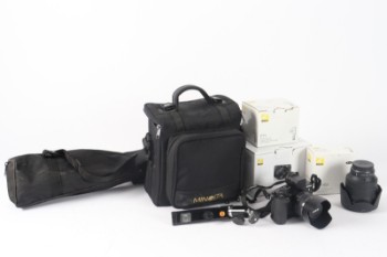 Nikon 1, model V3 kamerahus med to objektiver