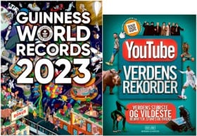 'YouTube verdensrekorder 2021' af Adrian Besley og 'Guinness World Records 2023' (2)