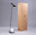 Arne Jacobsen (1901-1972). Floor lamp made of metal, color black