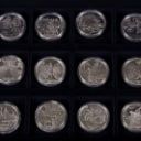 Møntsamling Danmarks Historie 60 sølvmønter.