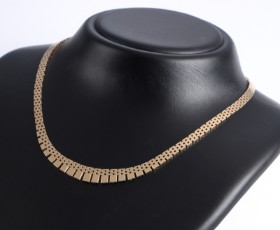 Bjarne Nordmark Henriksen. Brick necklace in 14 kt. gold