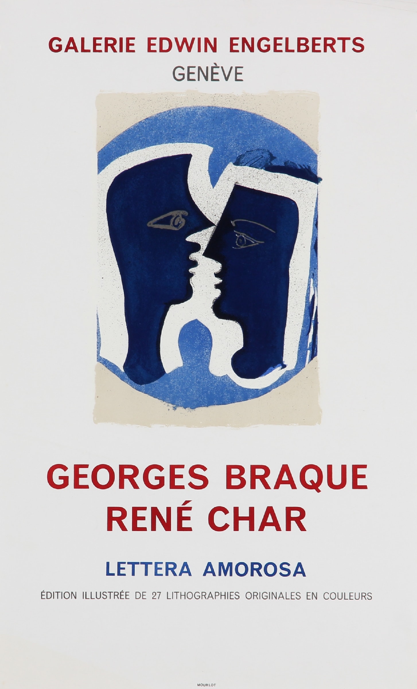 Georges Braque, after. Lithographic poster, 1963