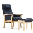 Danish furniture manufacturer: Otium armchair with stool, oak (2)