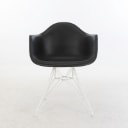 Charles Eames. Model DAR. armchair, black and white