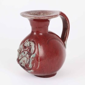 Bode Willumsen for Royal Copenhagen. Jug of glazed stoneware