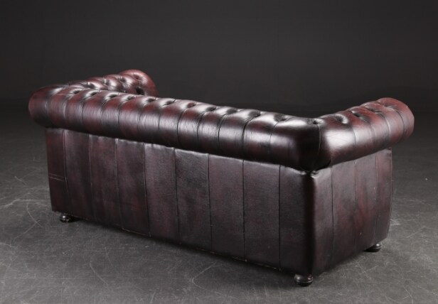 Chesterfield sofa af læder Denne vare er sat til omsalg under nyt varenummer 4421691