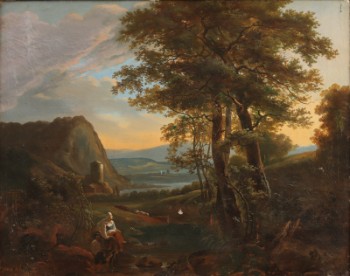 Ubekendt kunstner, 17/1800-tallet. Pastorale landskab