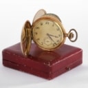 Double-cased men's pocket watch made of 14 kt. gold