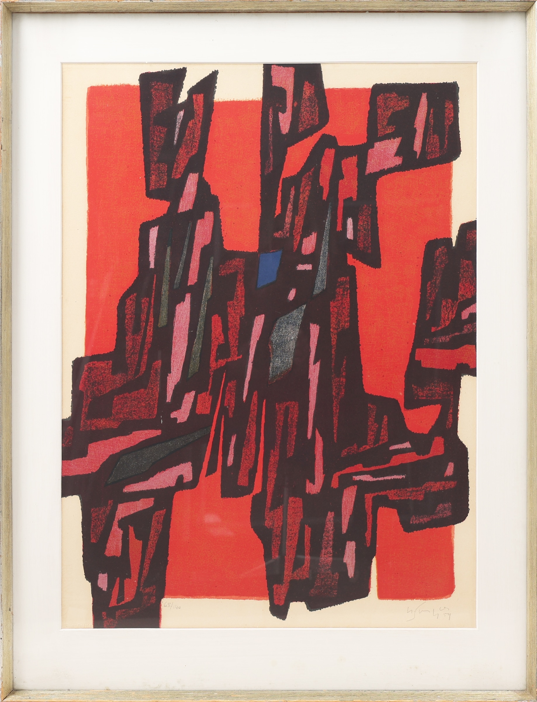 Gustave Singier. Composition, lithography