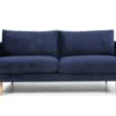 YFP by Wendelbo. 2.5-seater sofa, velour, oak, display model
