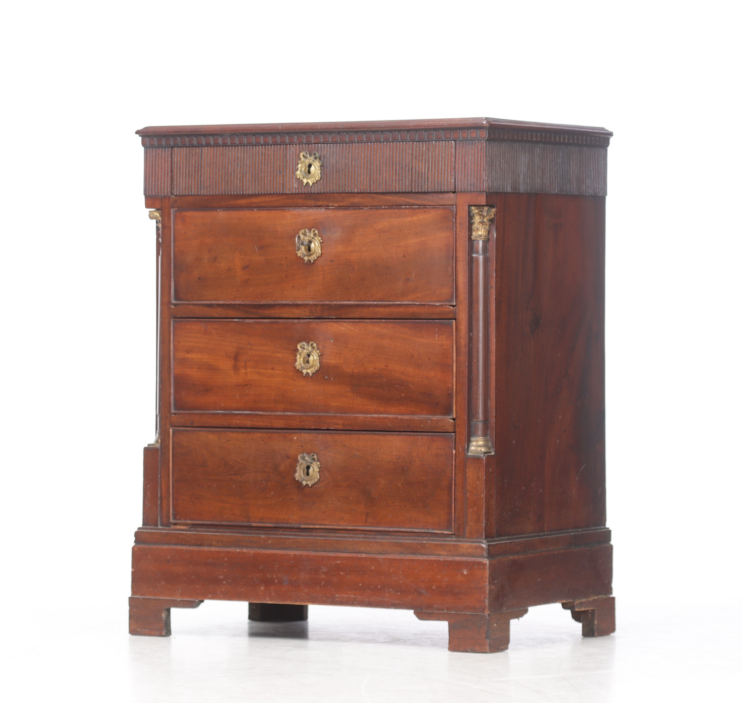 Louis XVI 'Copenhagen chest of drawers' in mahogany, circa 1780