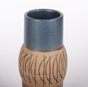 Lisa Larson for Gustavsberg. Figures and vase of glazed stoneware
