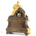 Gilded bronze mantel clock