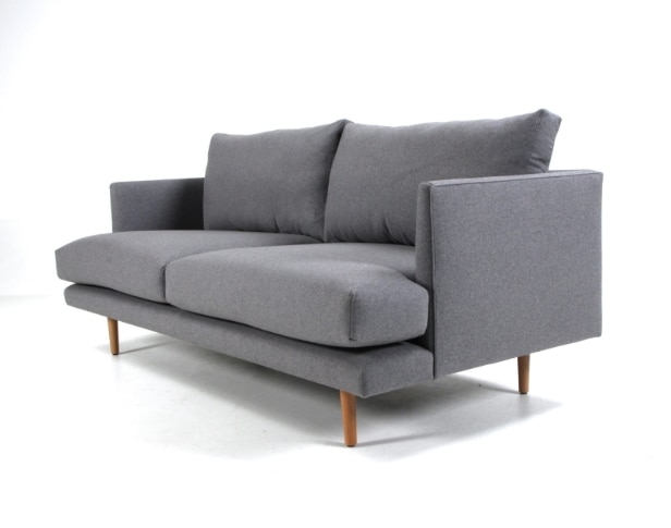 153010 - Wendelbo. 2.5-seater sofa, model 056, grey upholstery fabric