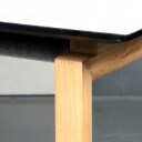 Spisebord med udtræk, samt keramisk plade. Design af Says Who. Incl to tillægsplader. (3) 