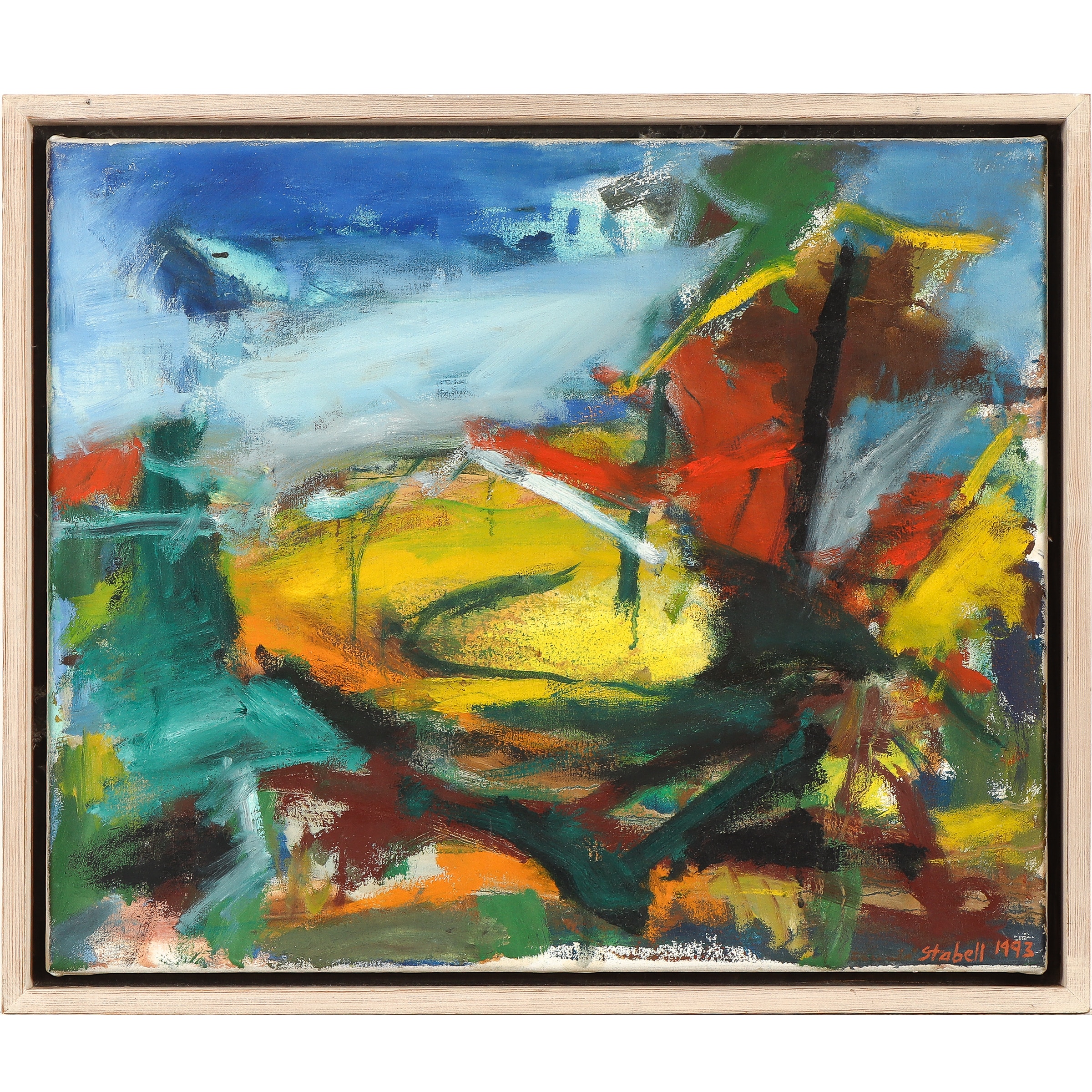 Allan Stabell. 'Lighting', oil on canvas