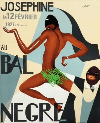 Caron. Fransk plakat, Josephine au Bal Negre, ca. 1950