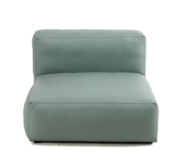 HAY. Sofa module, model Mags, green leather