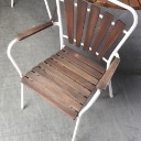 'Marguerit' havebord samt fire stole, teaktræ, 1960'erne (5) Denne vare er sat til omsalg under nyt varenummer 5344145