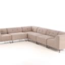 Nomad Dot modular sofa, upholstered in wide velvet, mocca (6)
